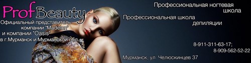 Логотип компании ProfBeauty, школа-студия